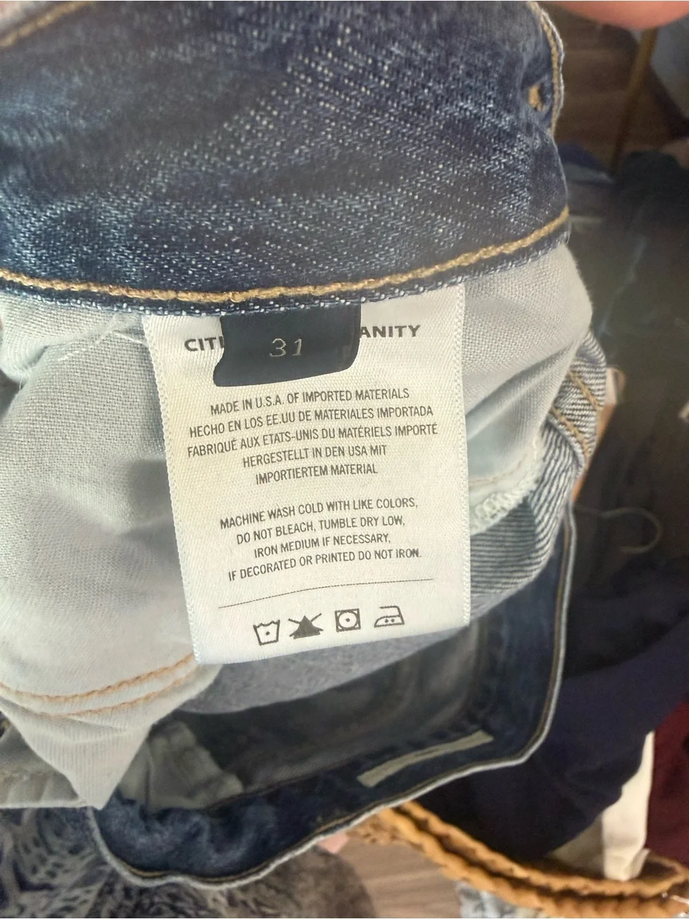 Citizens of Humanity Annina Trouser Jeans in Blue Rose Size 31